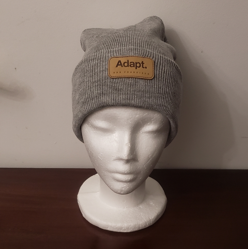 Adapt Clothing Unisex CTA Ash Heather Cuff Beanie NWOT